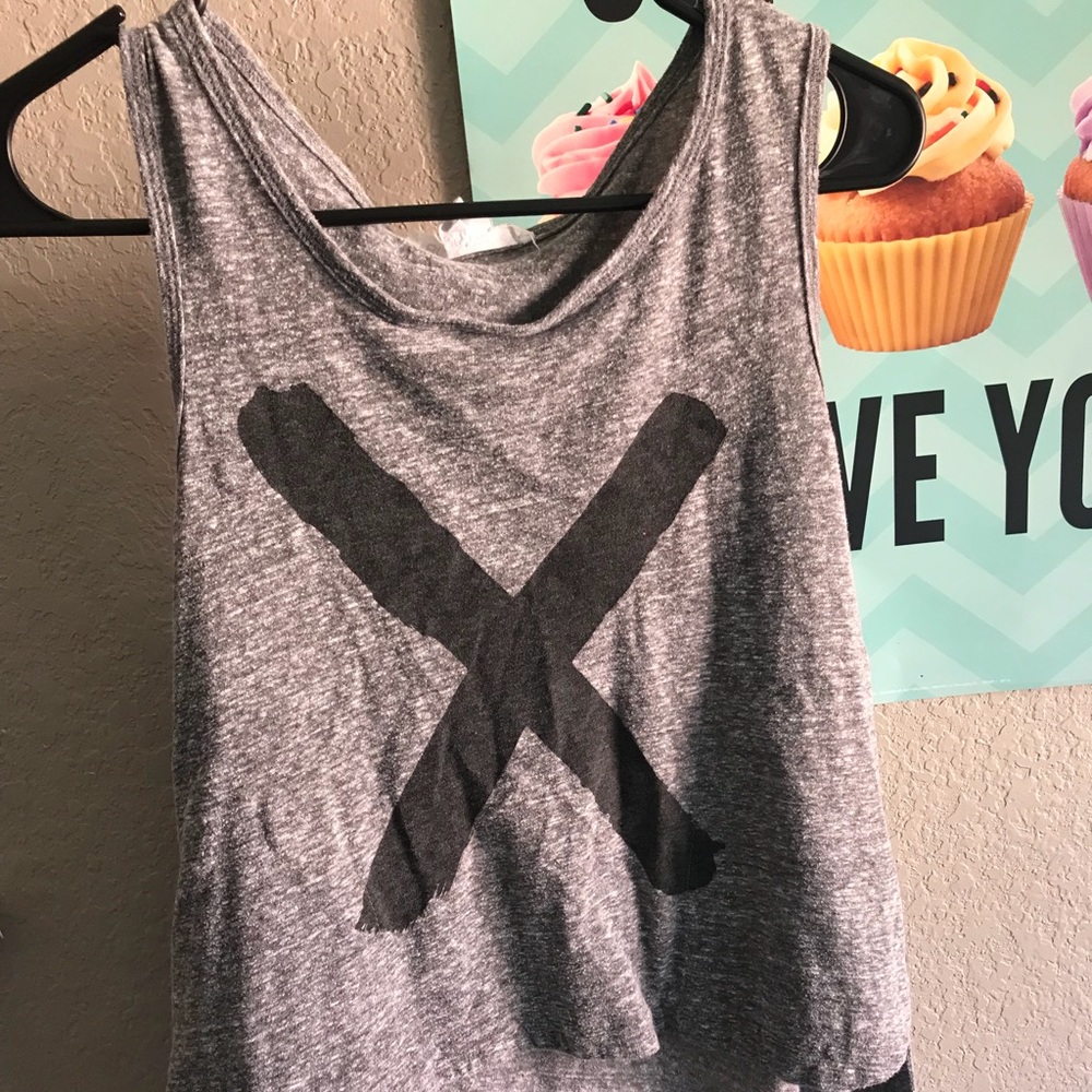 Long “X” shirt